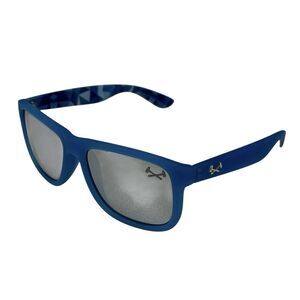 Iron Klad Sunglasses Blue Soft Touch Frame Mirror Lens Box And Bag Included